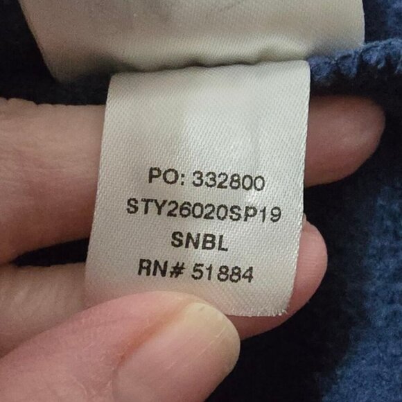 Patagonia Navy Micro D Snap-T Pullover Sweater Sz M - Picture 9 of 9